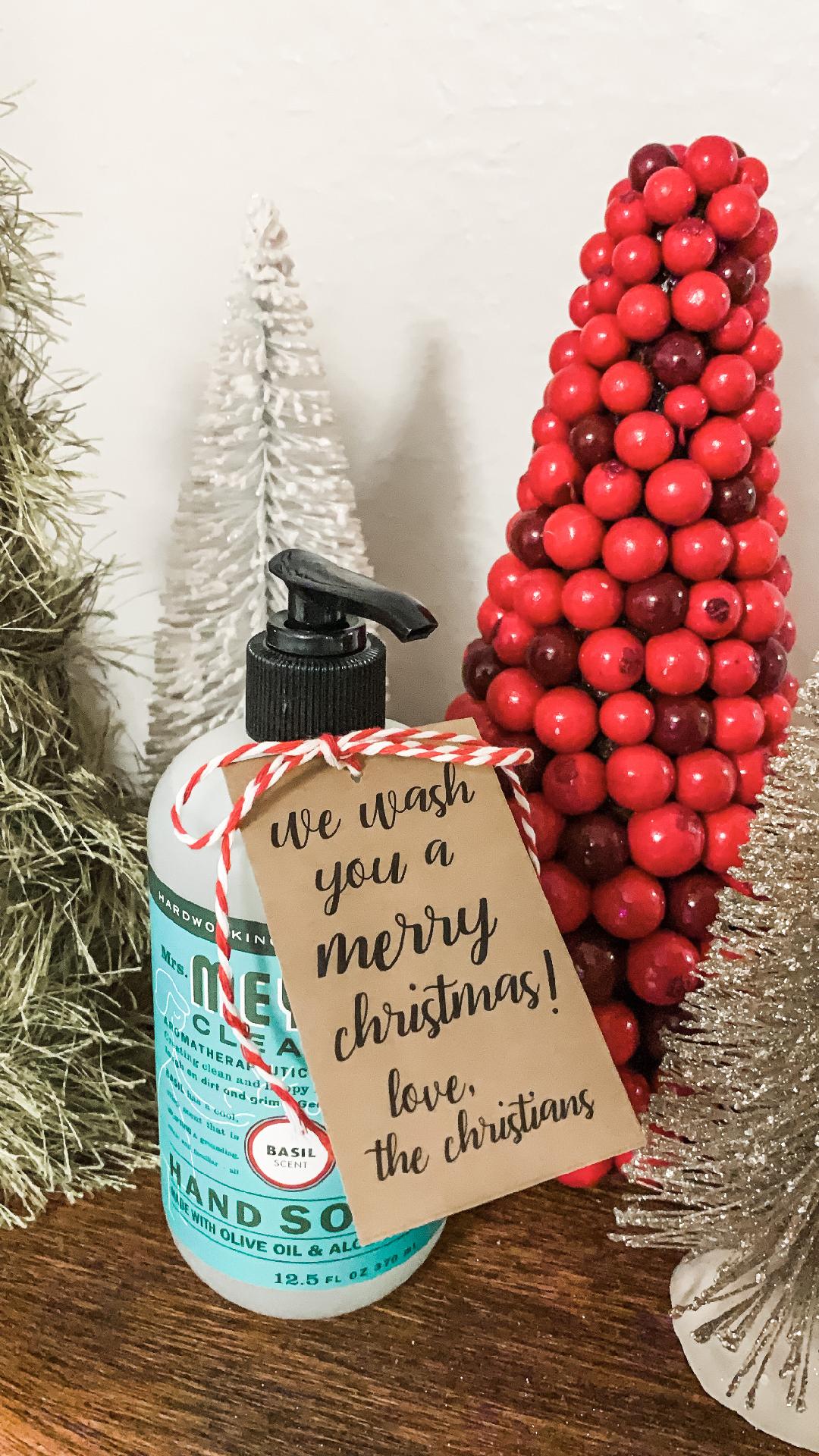 we wash you a merry christmas tag printable – craftiness is not